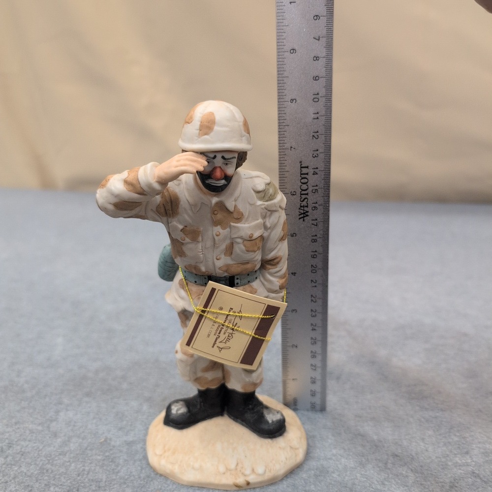 Emmett Kelly Jr. Collection "On Maneuvers" Limited Edition Clown Soldier Figure - Picture 2 of 7